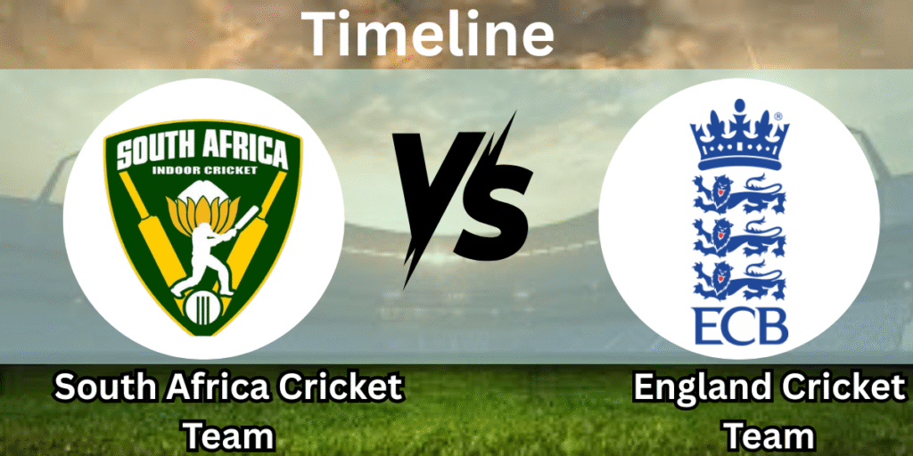 England Cricket Team vs South Africa National Cricket Team Timeline