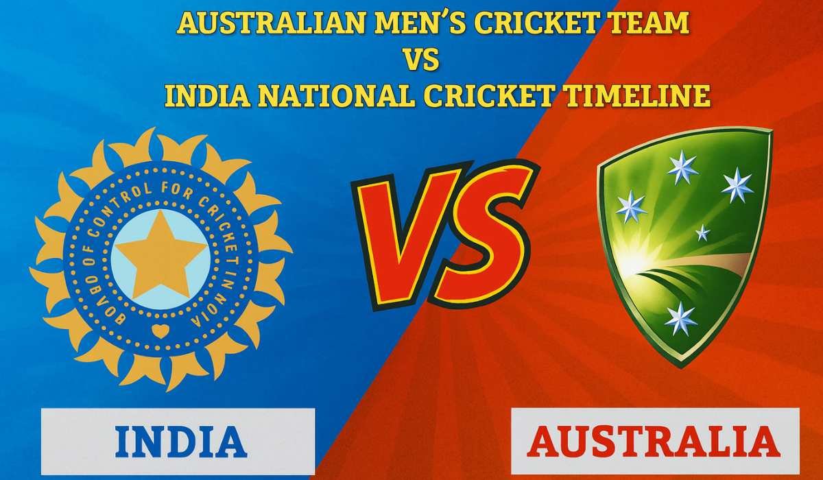 Australian Men's Cricket Team vs India National Cricket Team Timeline