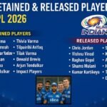 MI Retained & Released Players List for IPL 2026