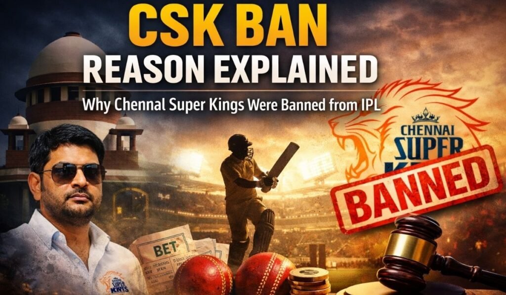 CSK Ban Reason